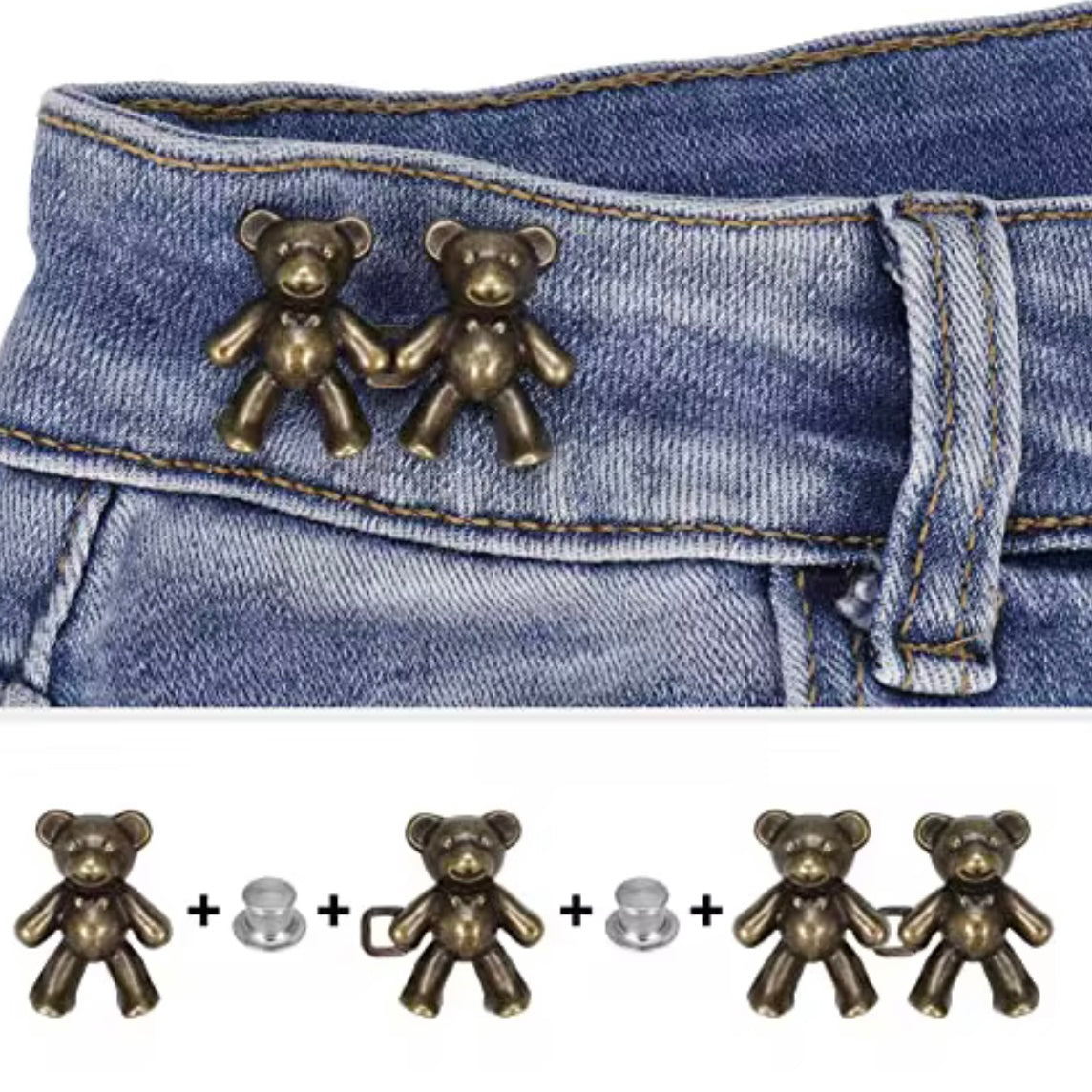Teddy Waist Buckle (Pack of 4)