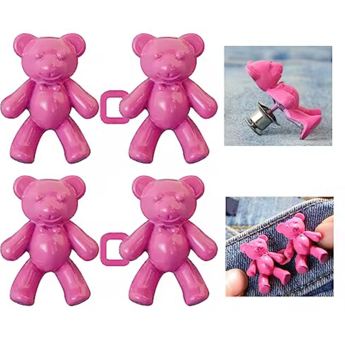 Teddy Waist Buckle (Pack of 4)