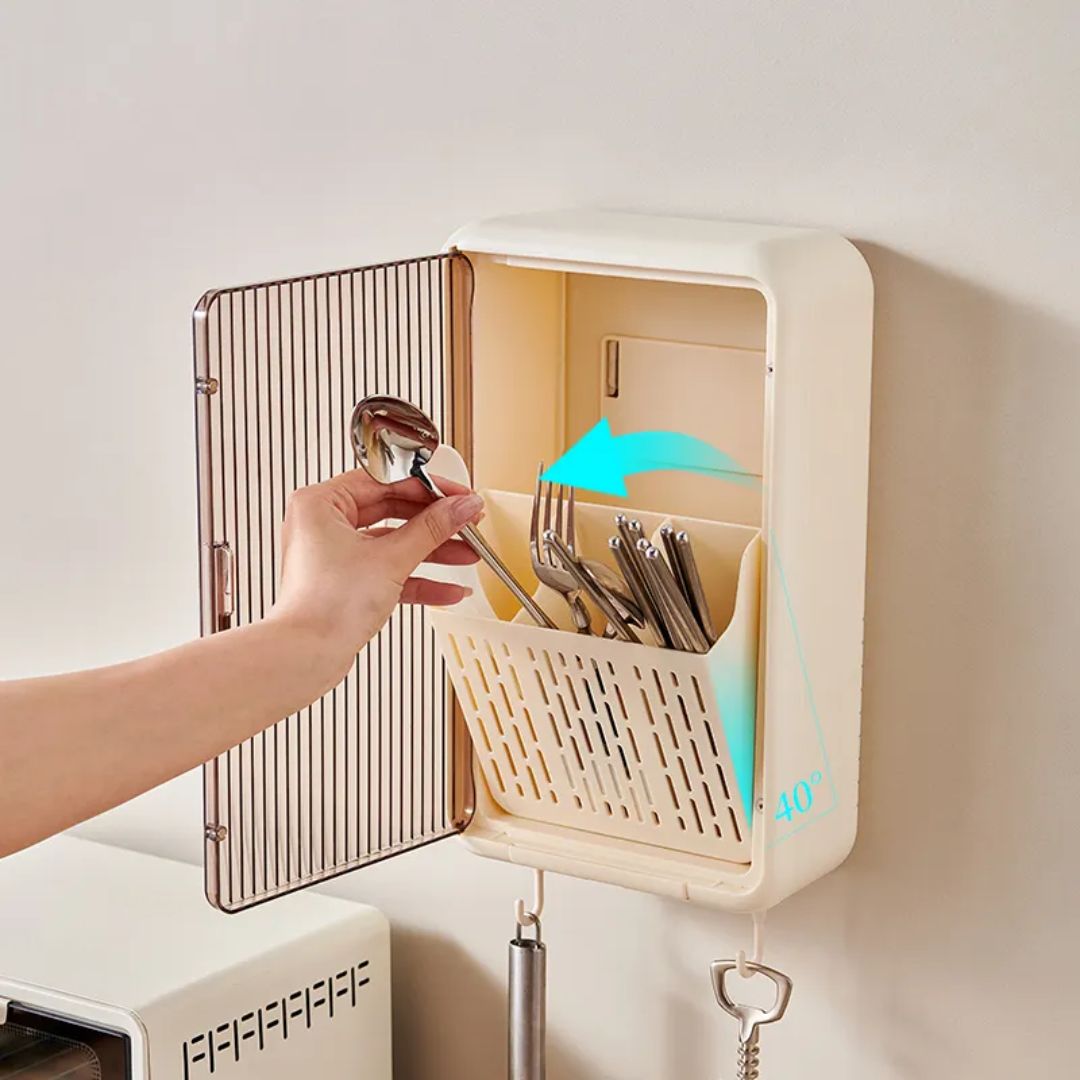 Wall Mounted Bathroom & Kitchen Utensils Organiser