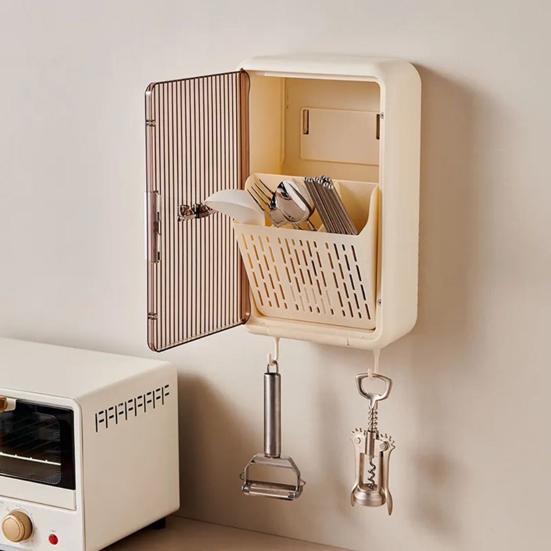 Wall Mounted Bathroom & Kitchen Utensils Organiser