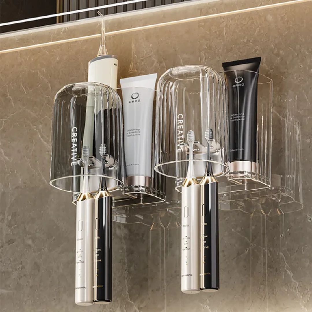 Wall Mounted Toiletry Cup Storage