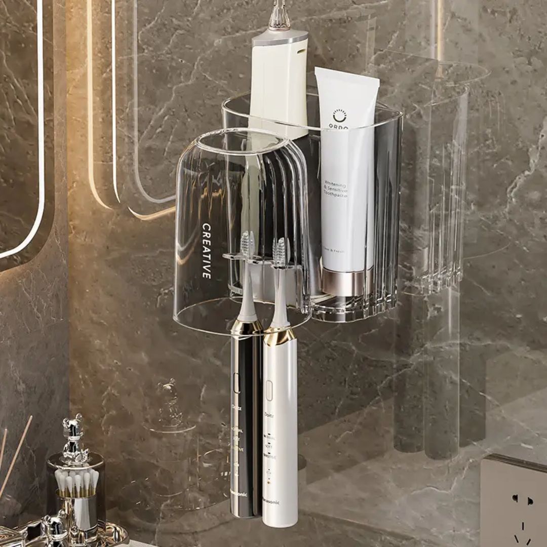 Wall Mounted Toiletry Cup Storage