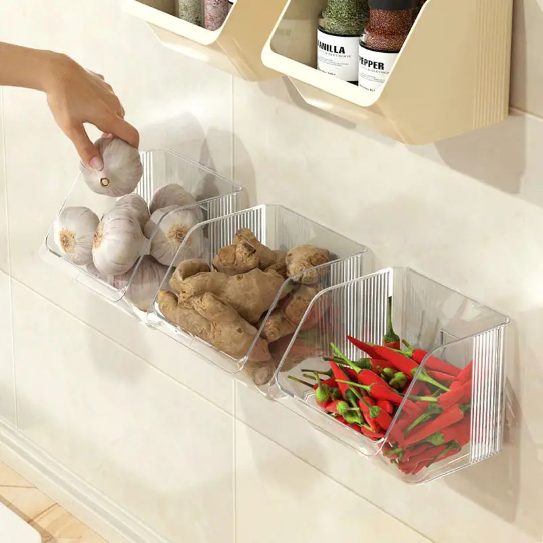 Self Adhesive Wall Mounted Kitchen Storage Basket